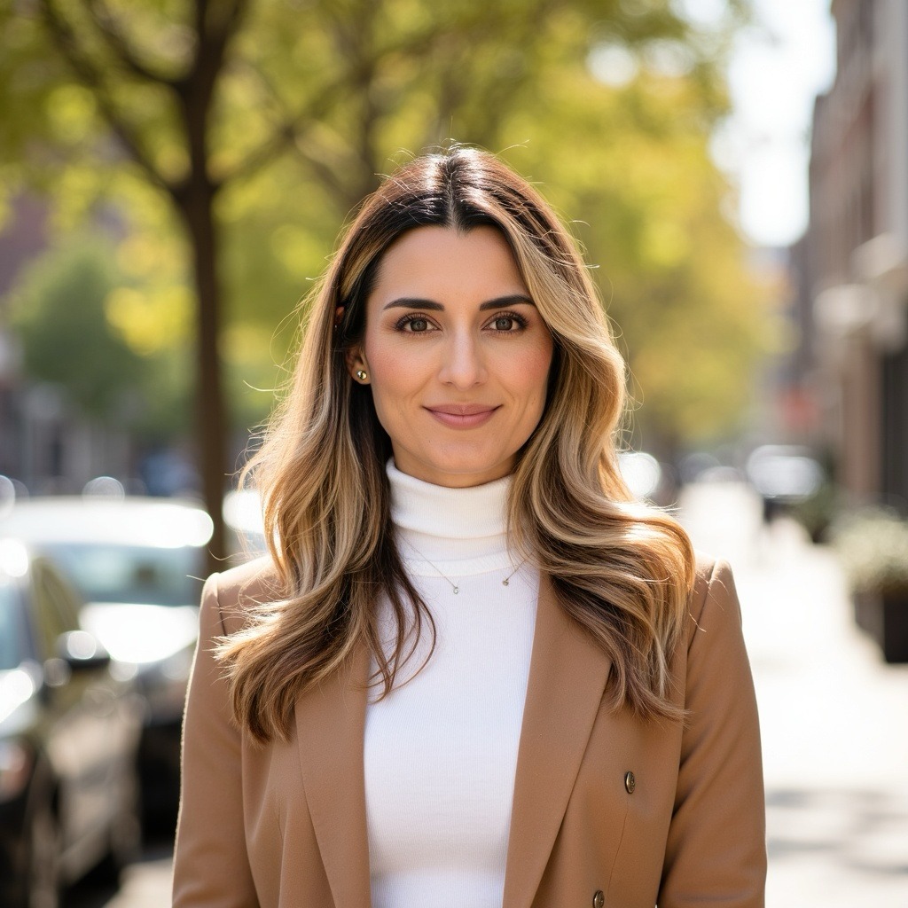 Business casual photoshoot style